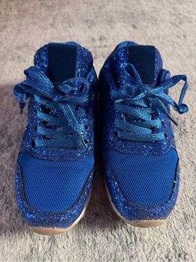 Blue Glitter Sparkle Sneakers Women’s EU 37 Lace Up